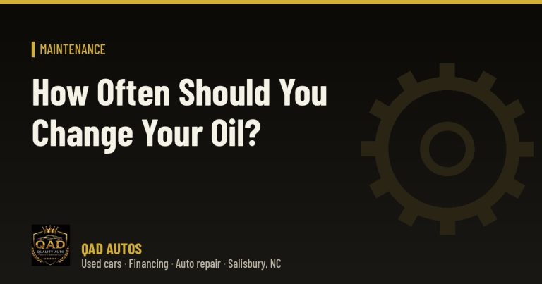 How Often Should You Change Your Oil?