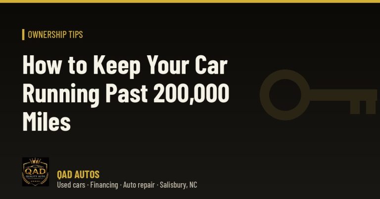 How to Keep Your Car Running Past 200,000 Miles