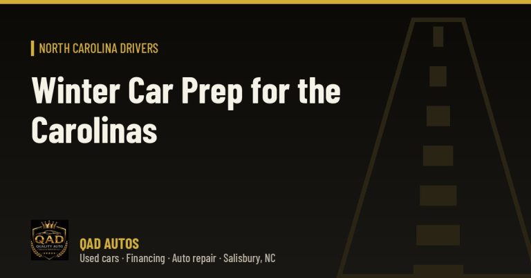 Winter Car Prep for the Carolinas